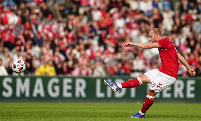 Christian Eriksen was very active during the match (PHOTO: Profimedia)