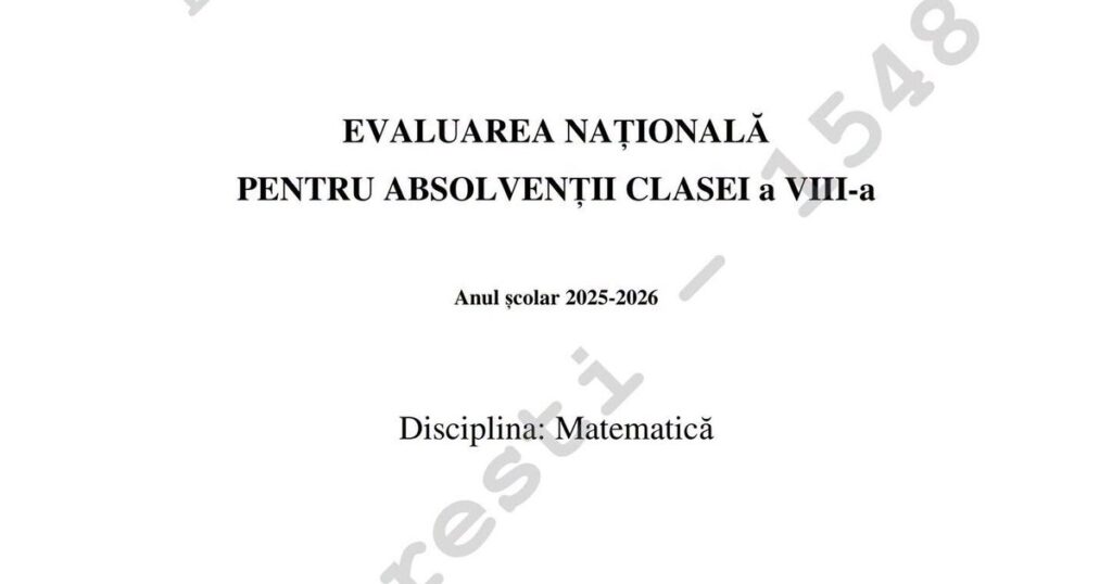 National Assessment 2026. Solving subjects in Mathematics: "Plane geometry was devastating! Clean Olympiad", claims a teacher