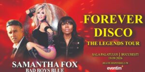Samantha Fox, Bad Boys Blue and Eruption return to Bucharest: three disco legends bring back the 80s on the stage of the Palace Hall