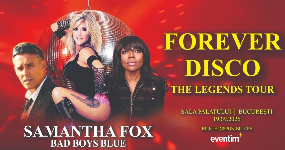 Samantha Fox, Bad Boys Blue and Eruption return to Bucharest: three disco legends bring back the 80s on the stage of the Palace Hall