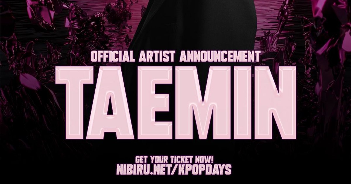 TAEMIN, one of the biggest names in global K-pop, confirmed at K-POP Days NIBIRU