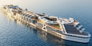 The floating city of the future: 80,000 people will live on a ship that will circle the Earth