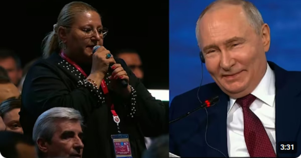 Video Soșoaca made Putin laugh at the forum in St. Petersburg after saying that Romania "does not have a president". MEP: "We admire you"