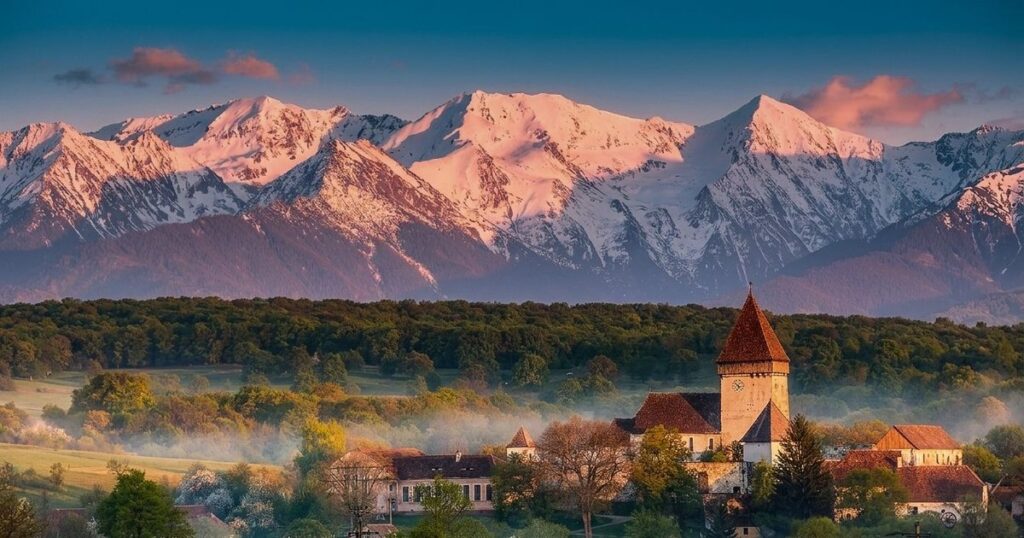 Video The most photogenic Saxon church in Romania enlivens the village of Hosman. Why do the Saxons from the foothills of Făgăraș return home