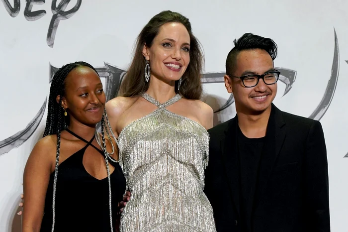Zahara and Maddox, with Angelina Jolie/PHOTO: Getty Images