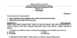 Baccalaureate 2026. Scales and subjects for the third written test, published by the Ministry of Education