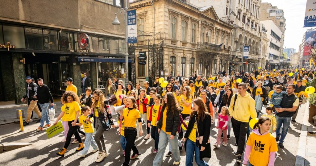 Big Little Festival returns to Mogoșoaia Palace. The event, launched through a flashmob where more than 1,000 people are expected