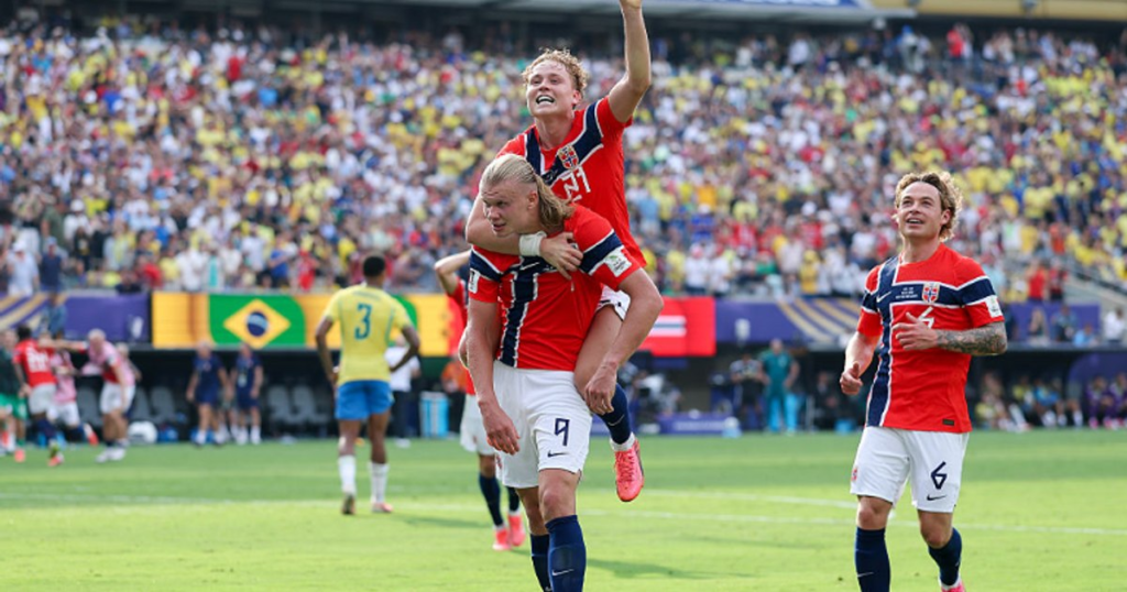 Haaland, devastating: two goals in just ten minutes. Norway eliminated Brazil from the World Cup, 2-1