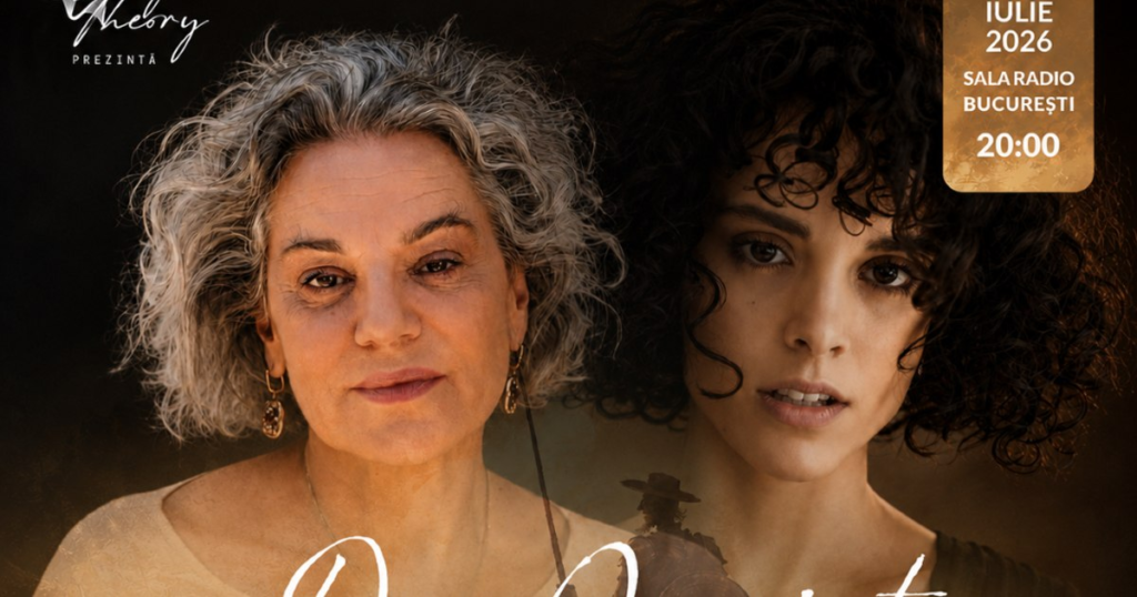 Maia Morgenstern and Diana Sar change the rules of the story in "Don Quixote", a show where theater meets live music