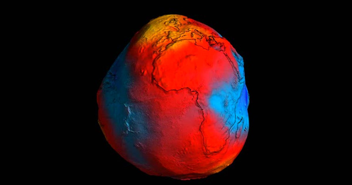 The 3D model published by NASA looks like a potato. Why the shape of the Earth is different from the known one